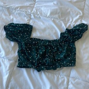 Brandy Melville floral crop top worn 3x